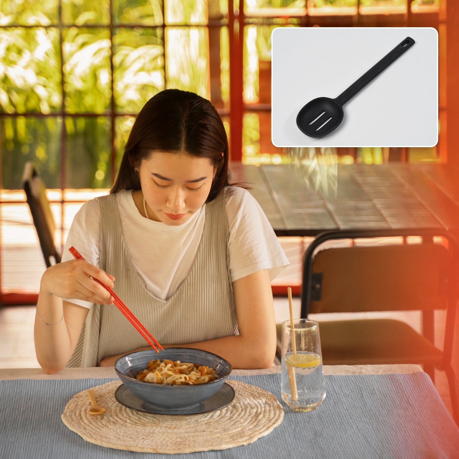 5377 Silicon Non-stick Heat Resistant Kitchen Item Premium Spoon ( 1pc ) 5377 Silicon Non-stick Heat Resistant Kitchen Item Premium Spoon ( 1pc )